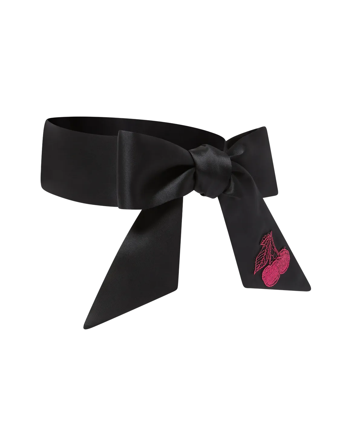 Perri Sash Tie Mask  Black/Fuchsia | Agent Provocateur