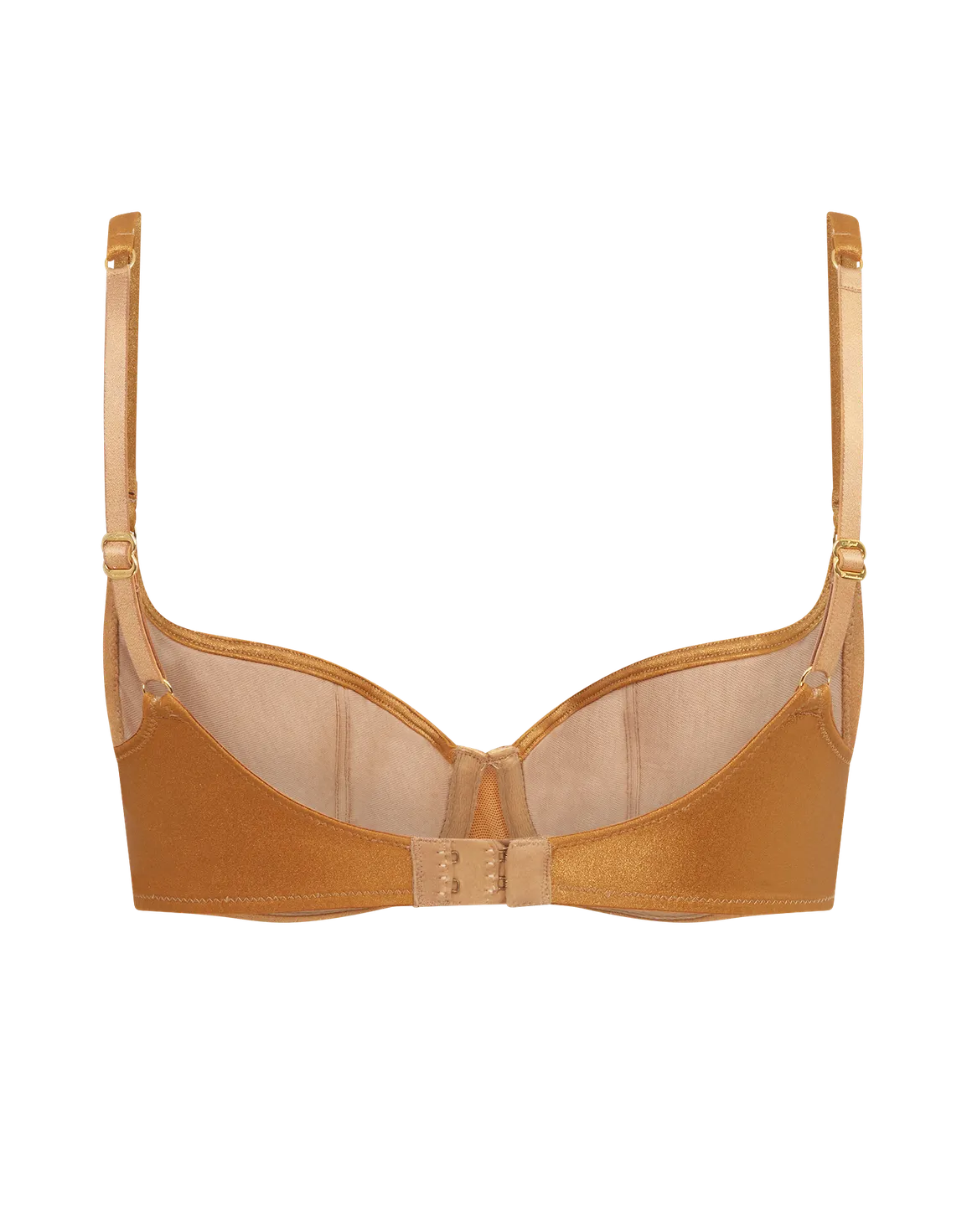 Sirenna Demi Cup Underwired Bra Gold | Agent Provocateur