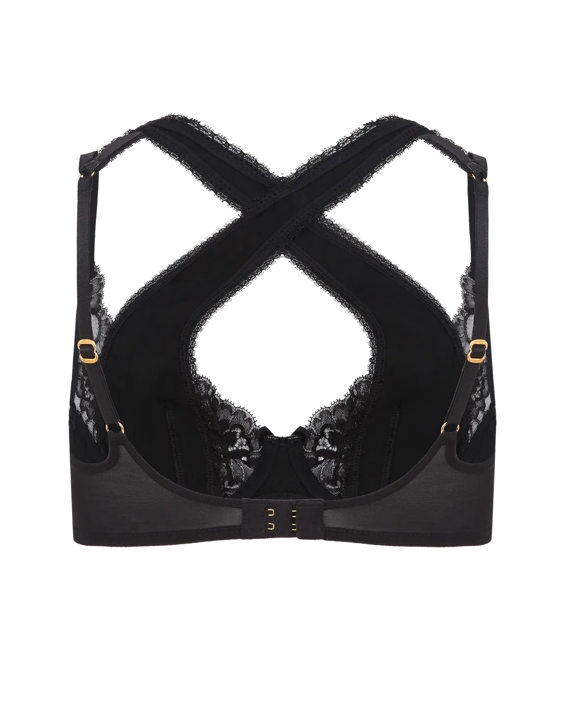 Vicki High Apex Underwired Bra Black | Agent Provocateur