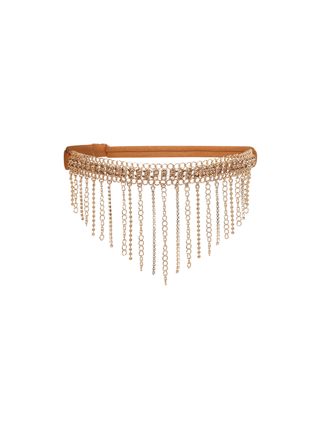 Sirenna Garter Gold/Crystal | Agent Provocateur