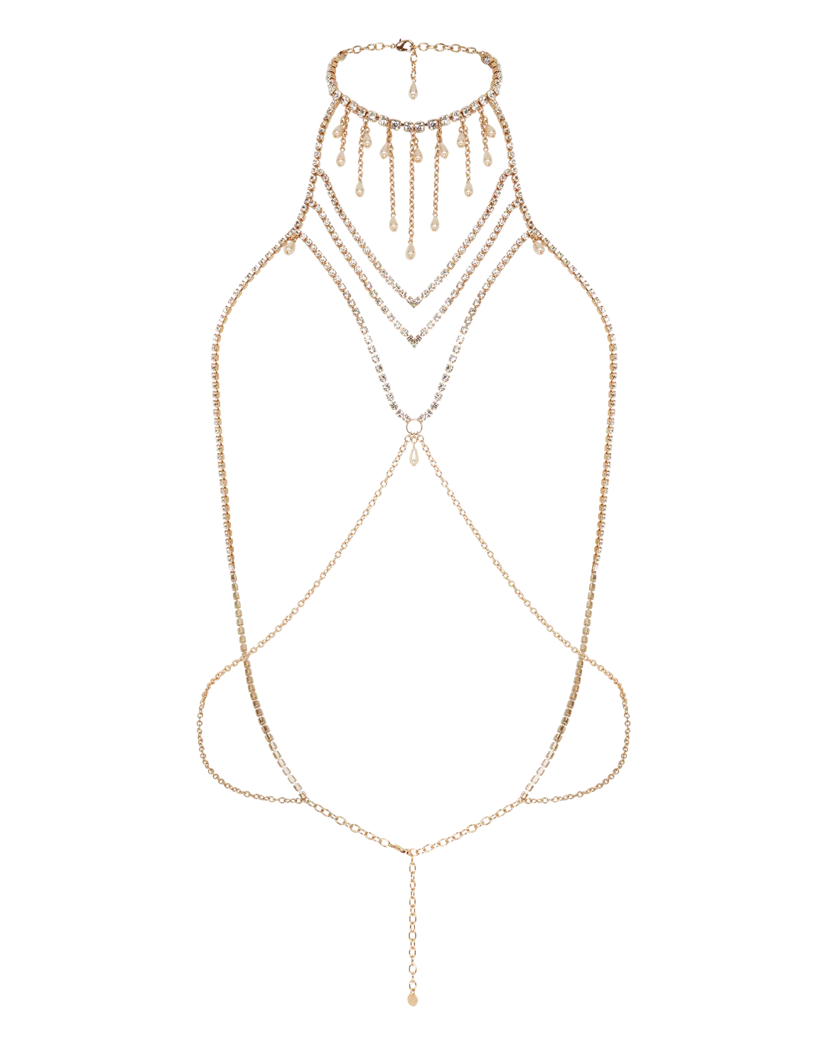 Anjali Chain Bra Gold/Crystal | Agent Provocateur
