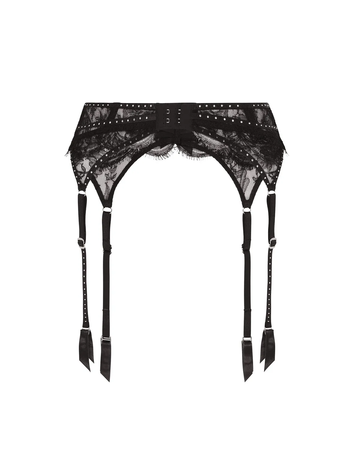 Anora Suspender Black/Crystal | Agent Provocateur