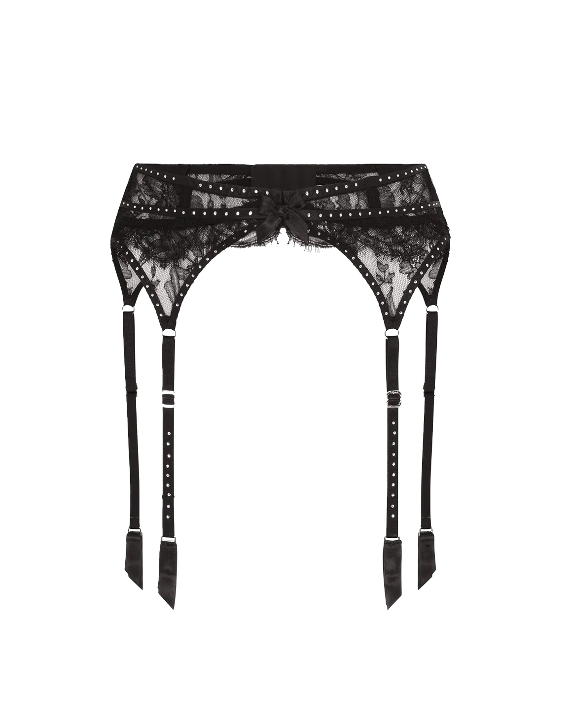 Anora Suspender Black/Crystal | Agent Provocateur