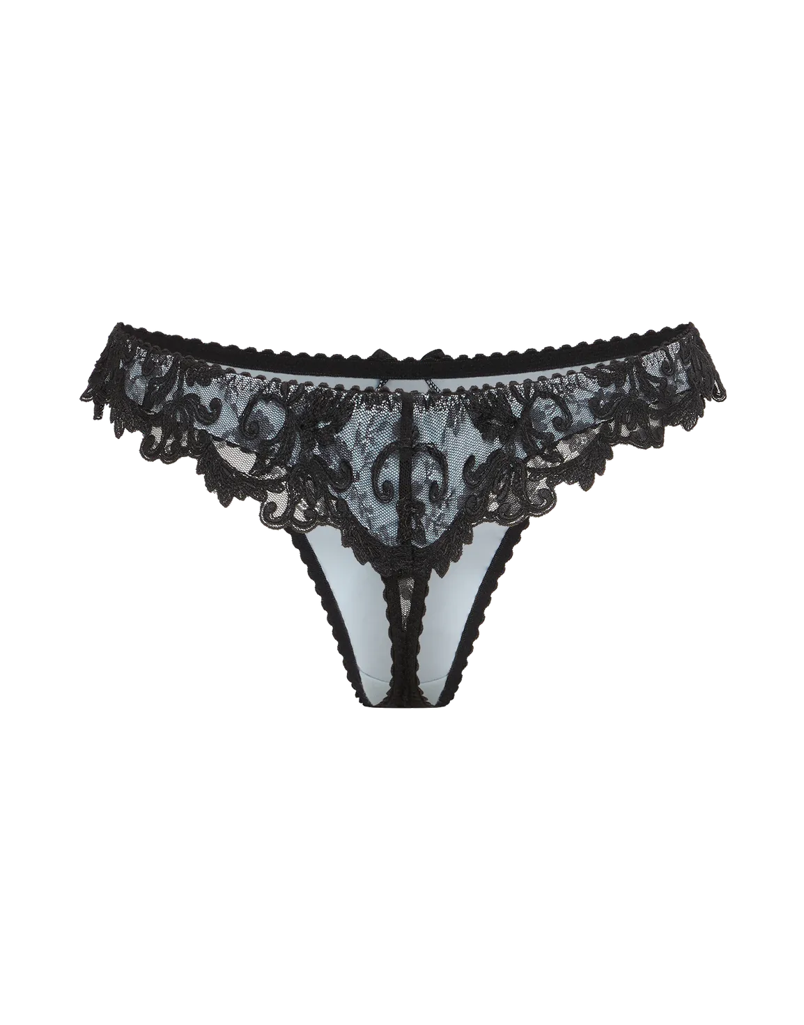 Clarette Thong Blue/Black | Agent Provocateur