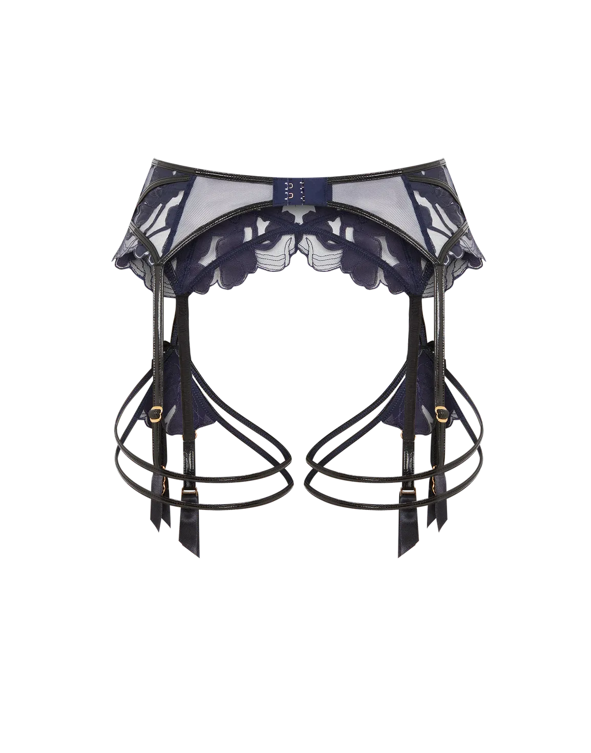 Felicitie Suspender Navy/Black | Agent Provocateur
