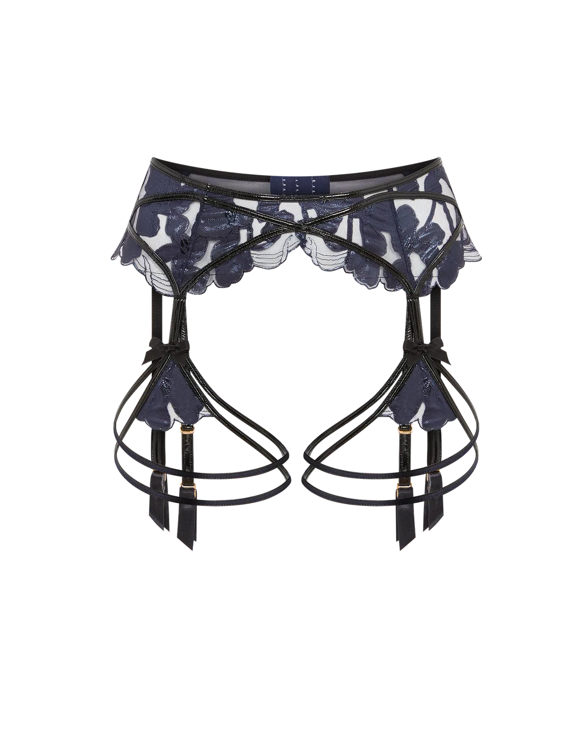 Felicitie Suspender Navy/Black | Agent Provocateur