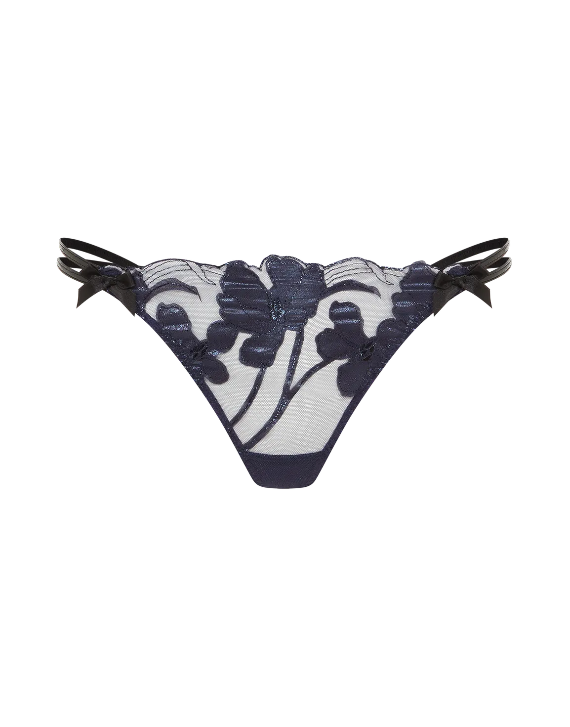 Felicitie Thong Navy/Black | Agent Provocateur