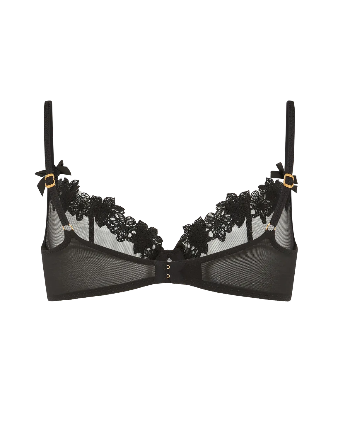 Floss Plunge Underwired Bra Black | Agent Provocateur