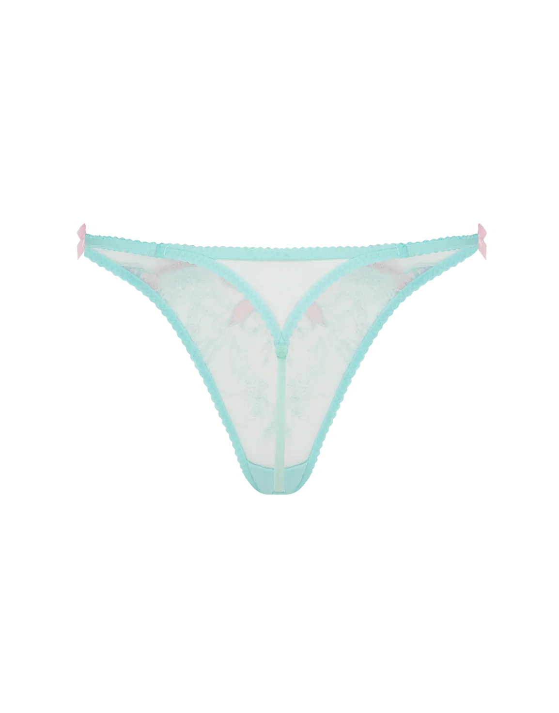 Lisetta Thong Mint/Pink | Agent Provocateur