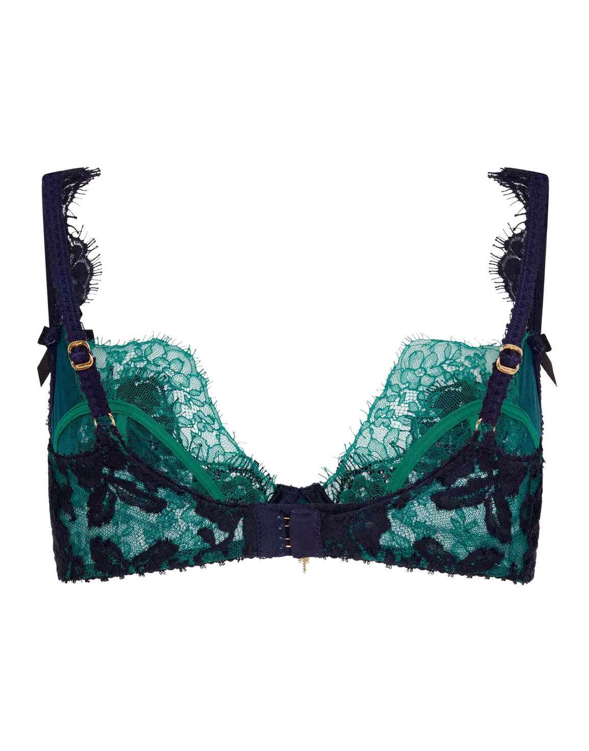 Petrina Plunge Underwired Bra  Green | Agent Provocateur