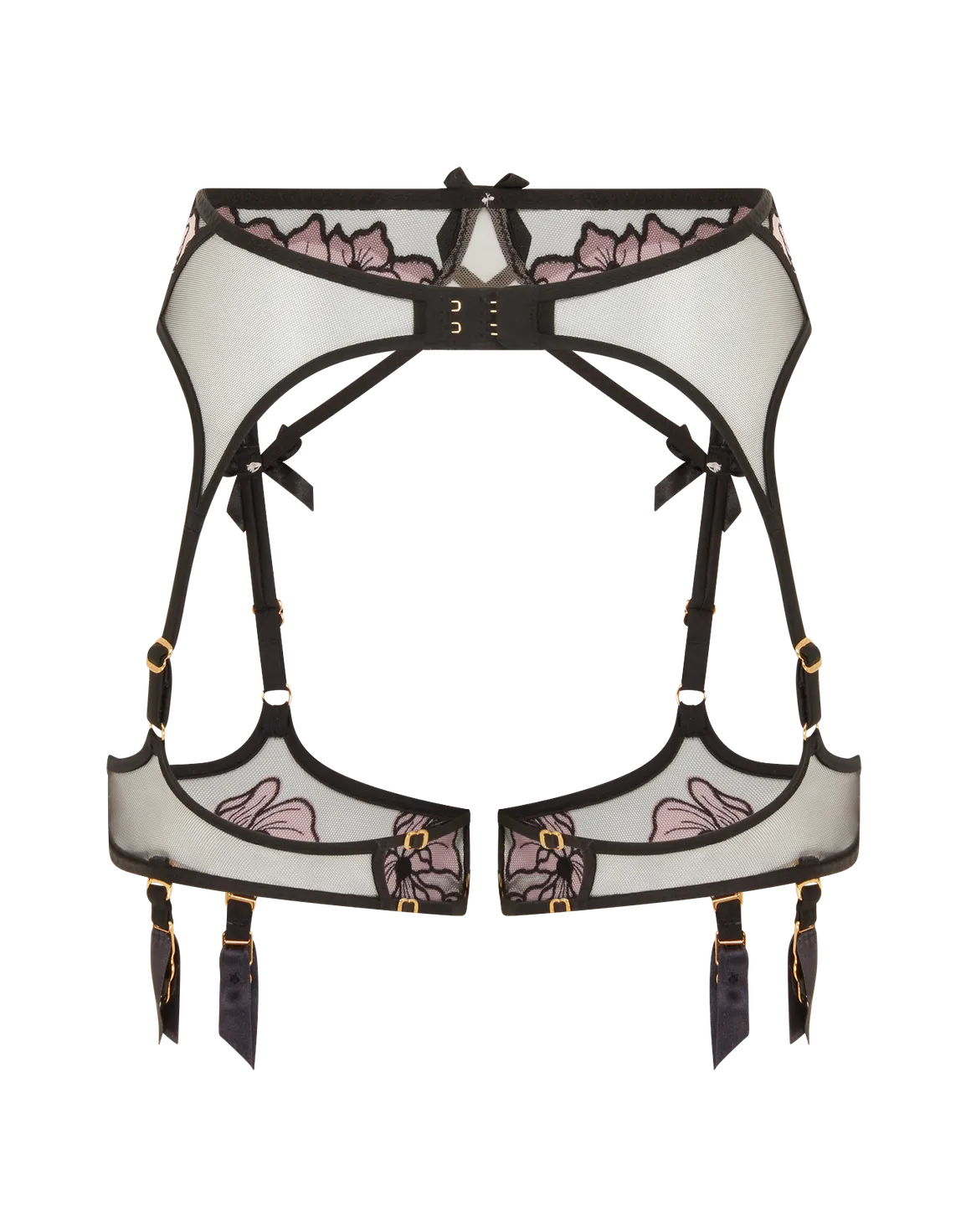 Polina Suspender Pink/Black | Agent Provocateur