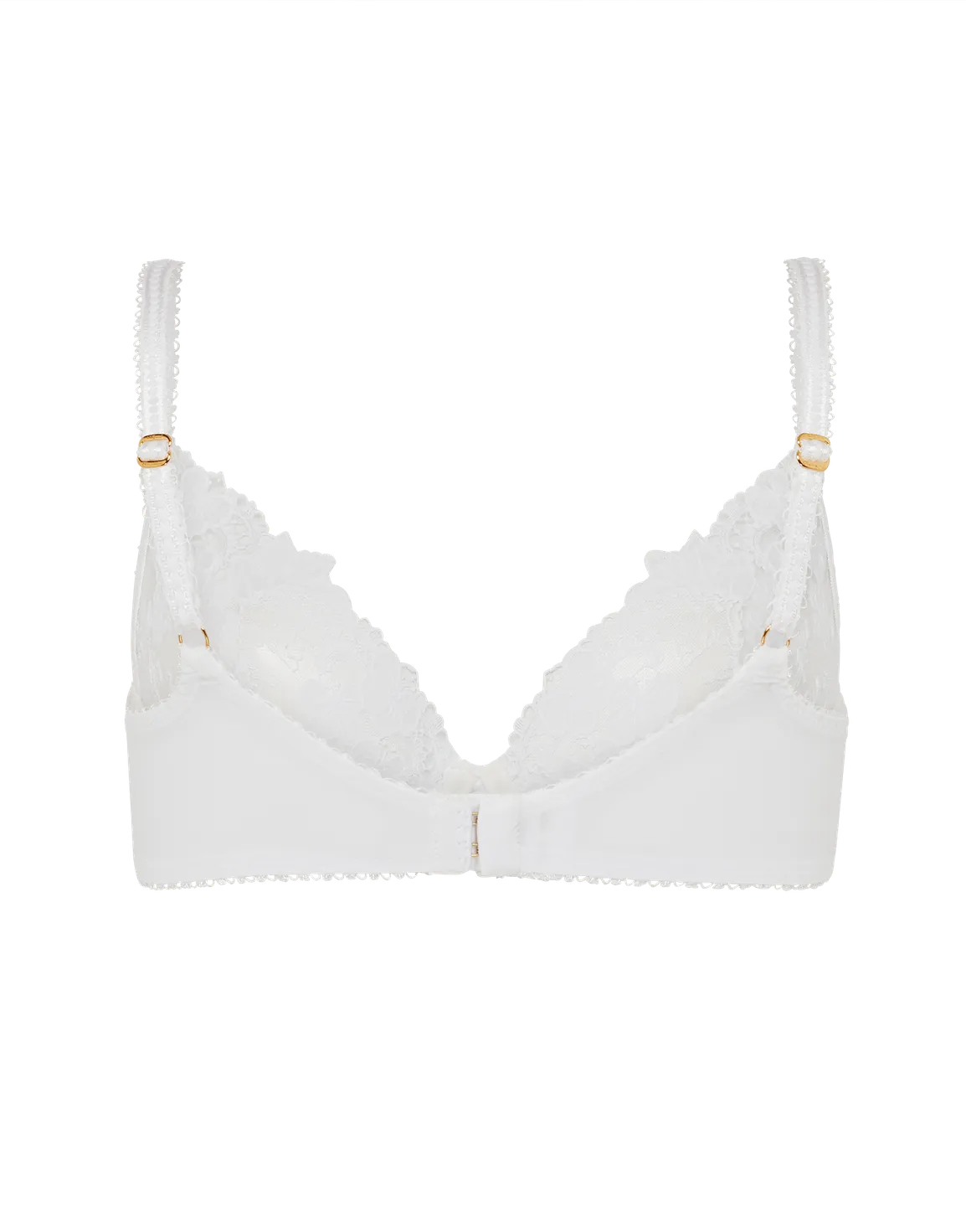 Posy Plunge Underwired Bra White | Agent Provocateur
