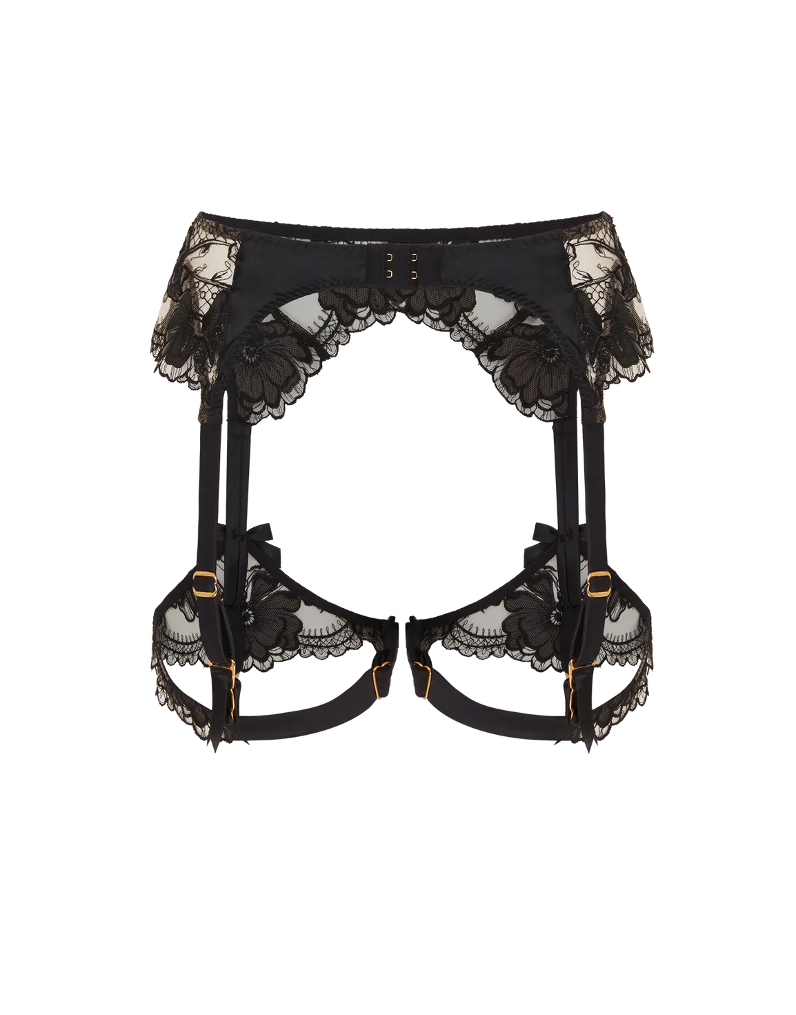 Rexanna Suspender Black/Nude | Agent Provocateur