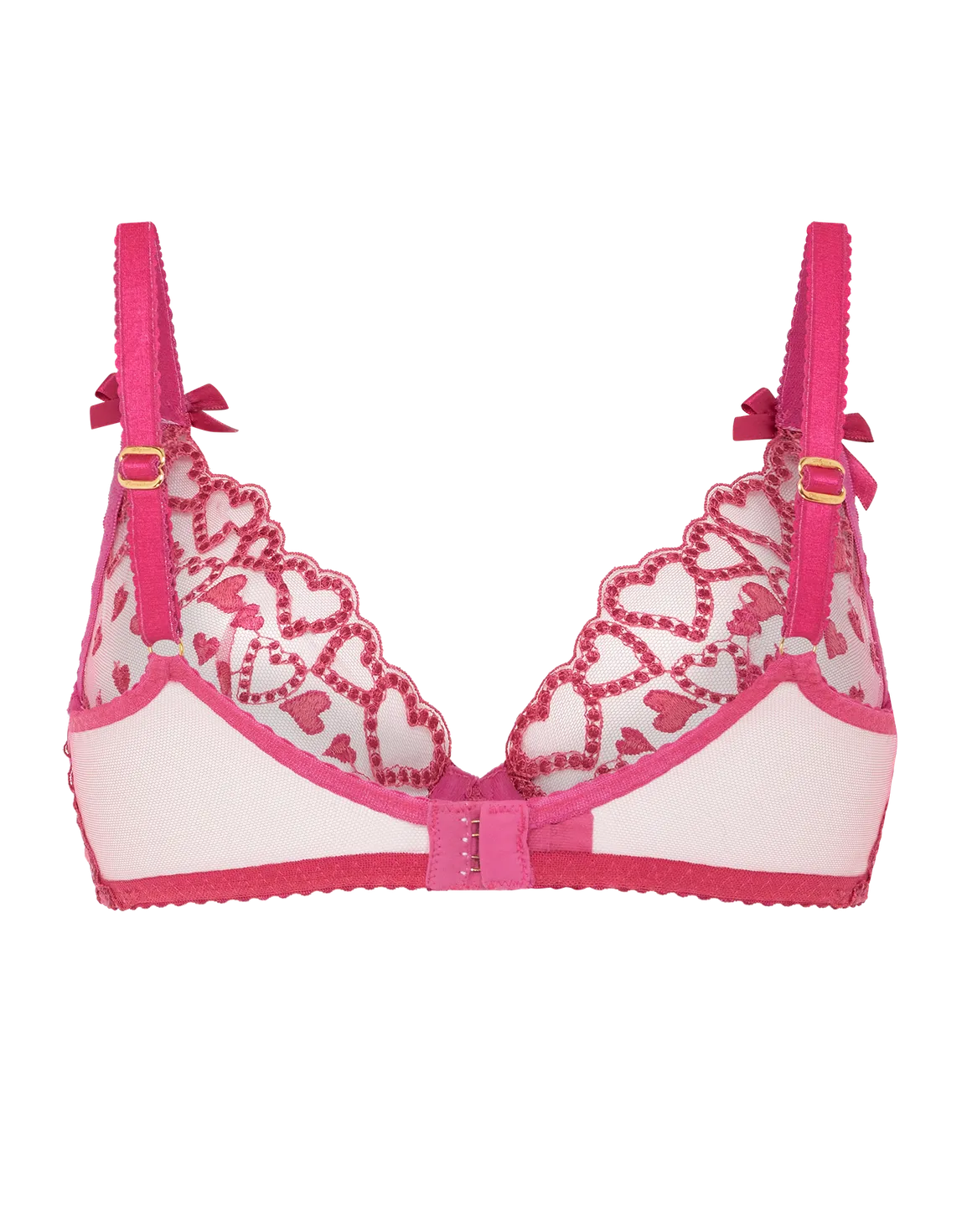 Rozann Plunge Underwired Bra Fuchsia | Agent Provocateur