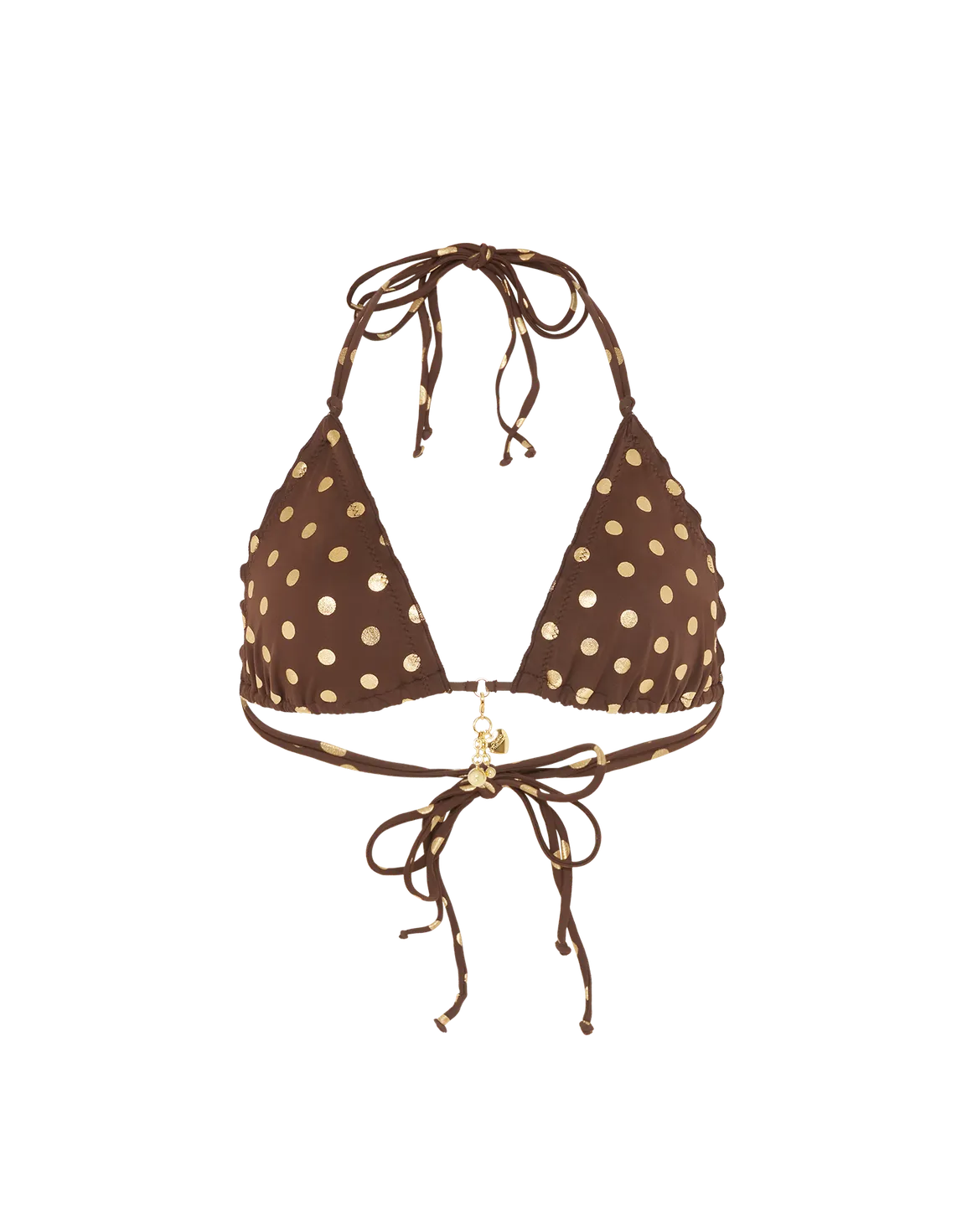 Syndi Bikini Top  Brown/Gold | Agent Provocateur
