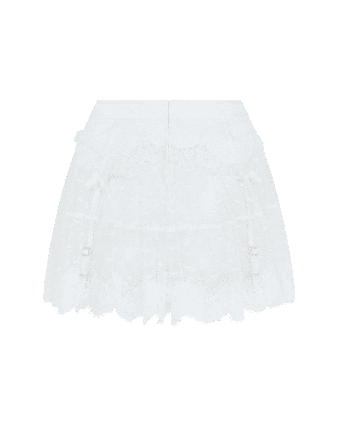 Veretie Suspender Skirt White/Cream | Agent Provocateur