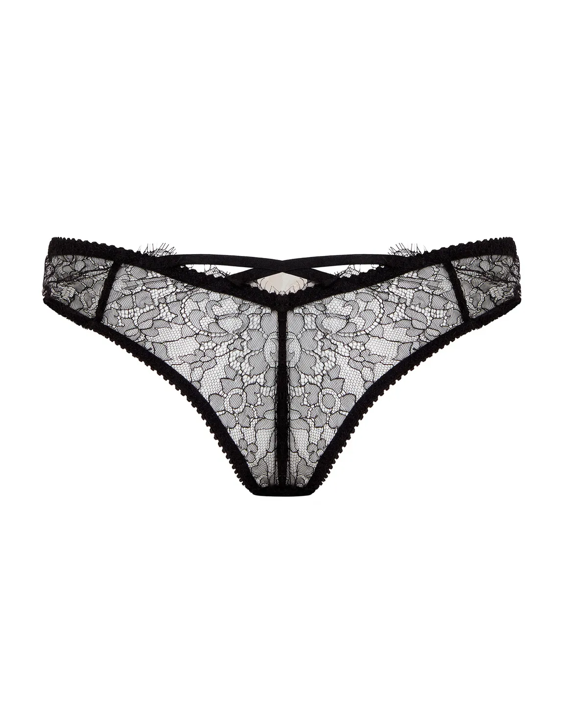 Vitoria Brazilian Brief Black/Blush | Agent Provocateur