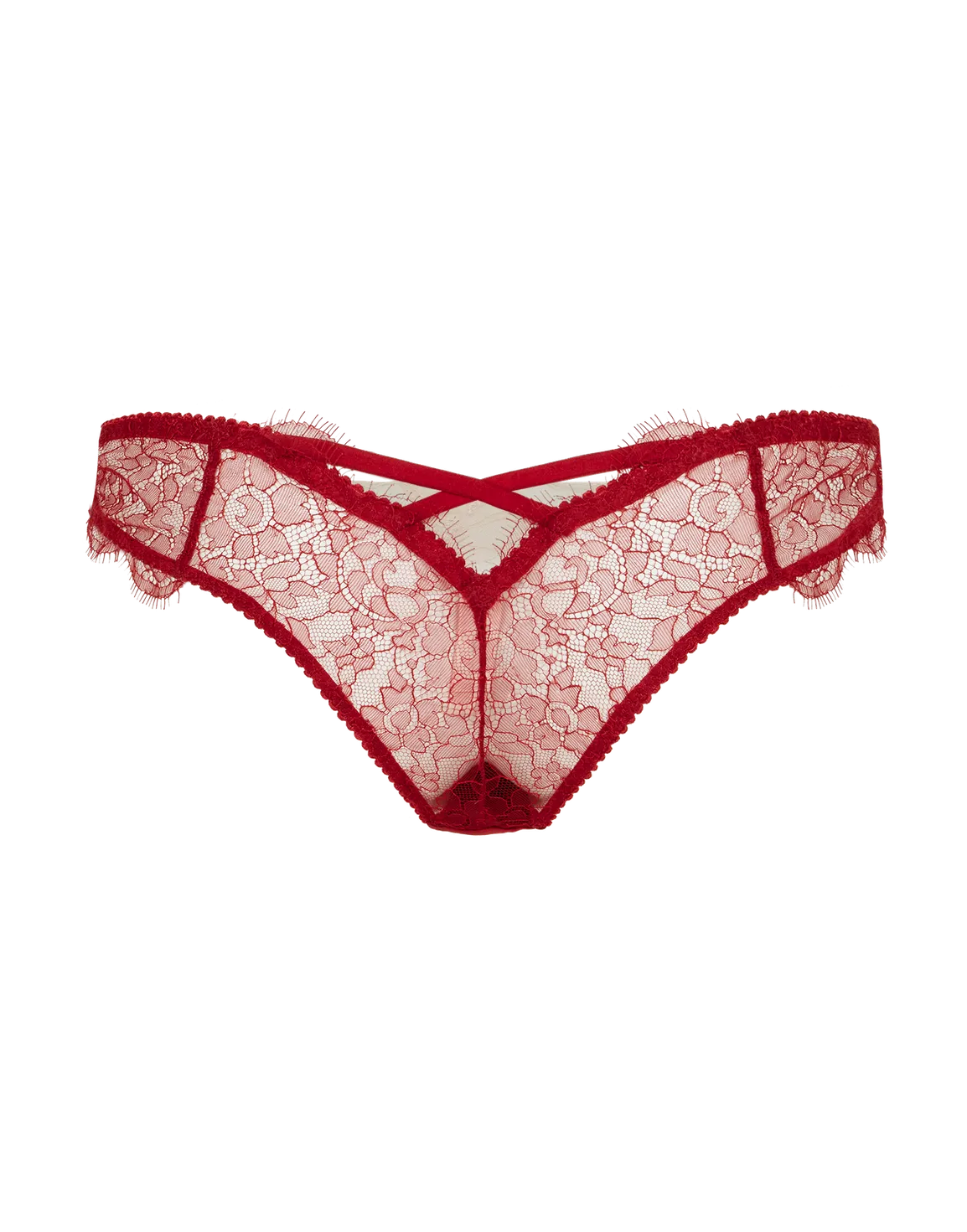 Vitoria Brazilian Brief  Burgundy/Blush | Agent Provocateur