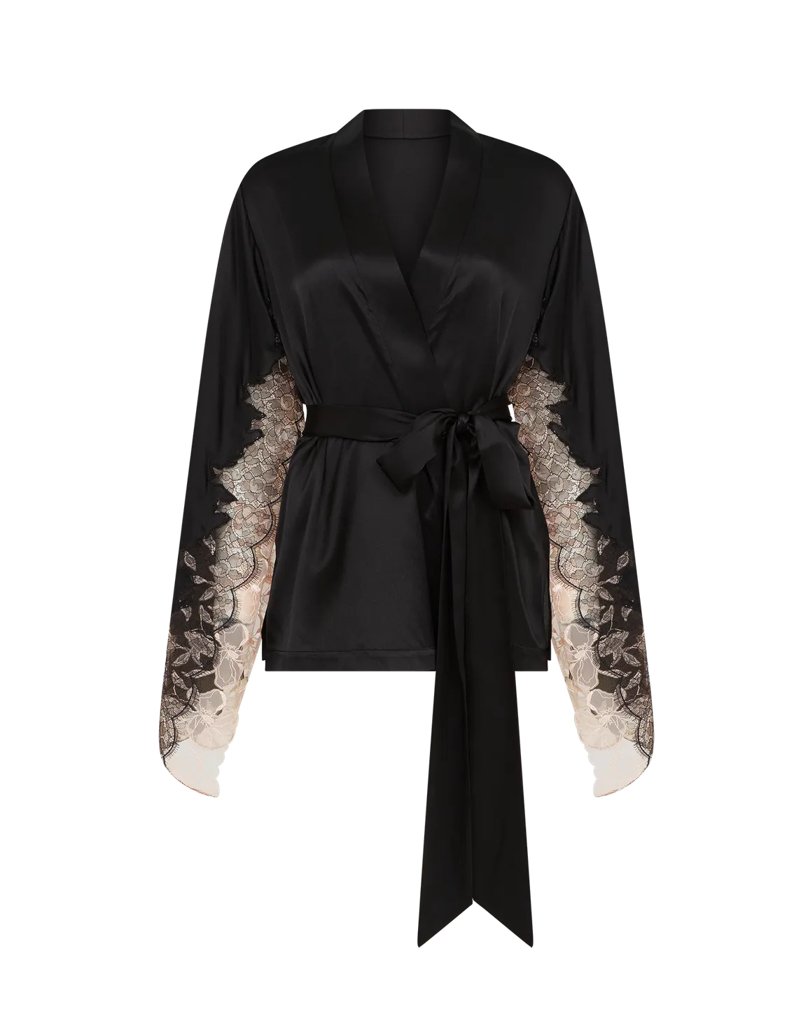 Vitoria Pyjama Top Black/Blush | Agent Provocateur