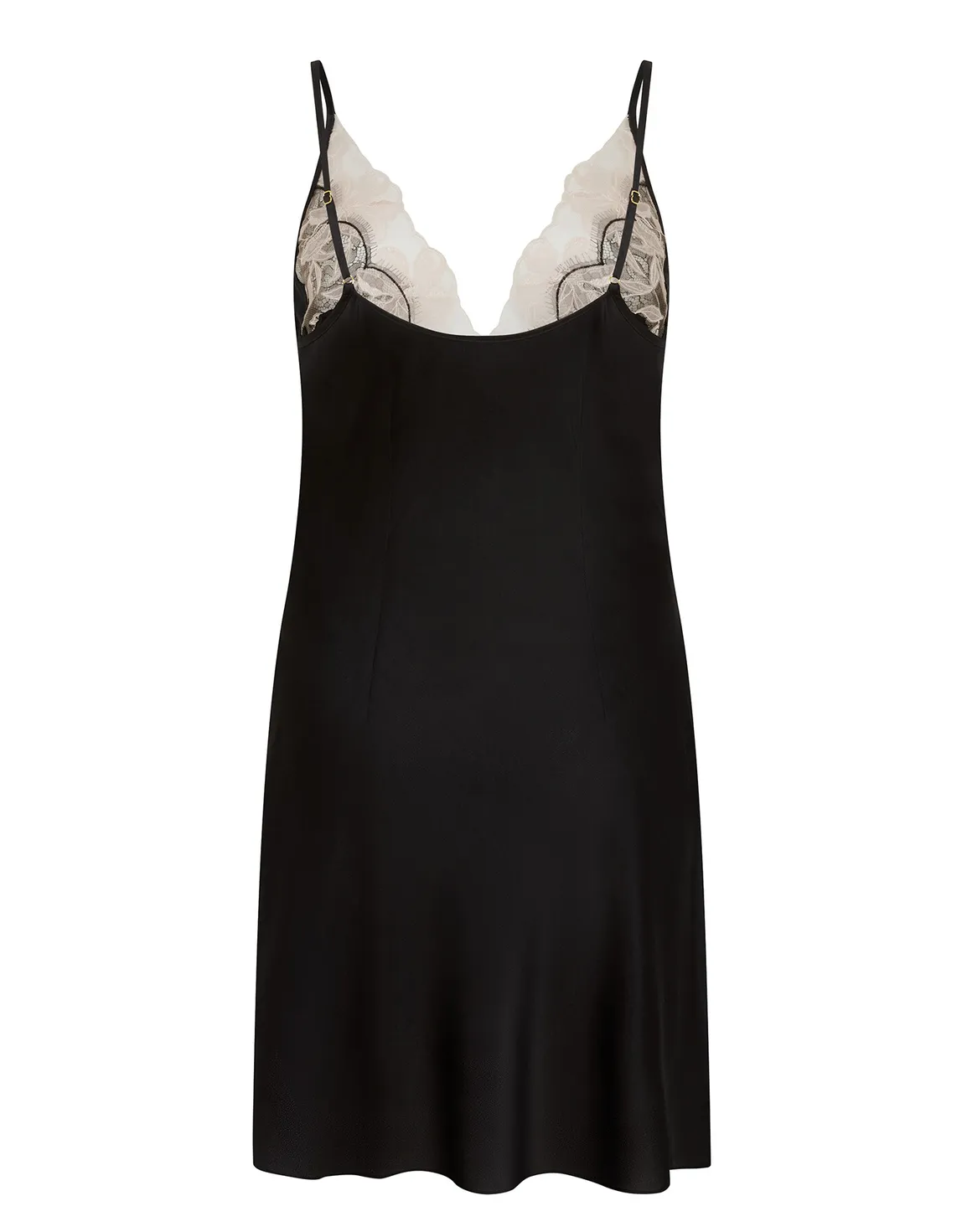 Vitoria Short Slip Black/Blush | Agent Provocateur