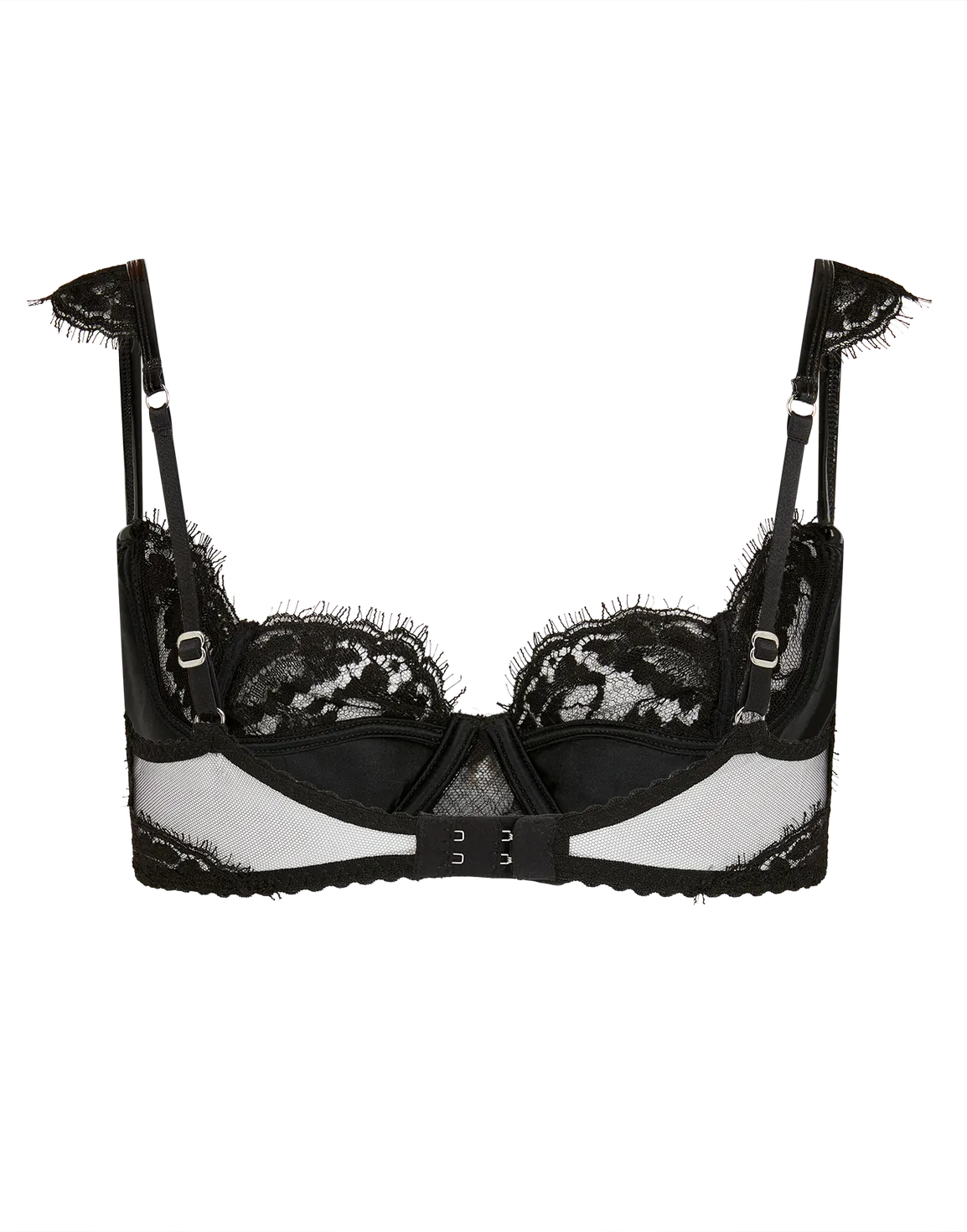 Vivienna Plunge Underwired Bra  Black/Pearl | Agent Provocateur