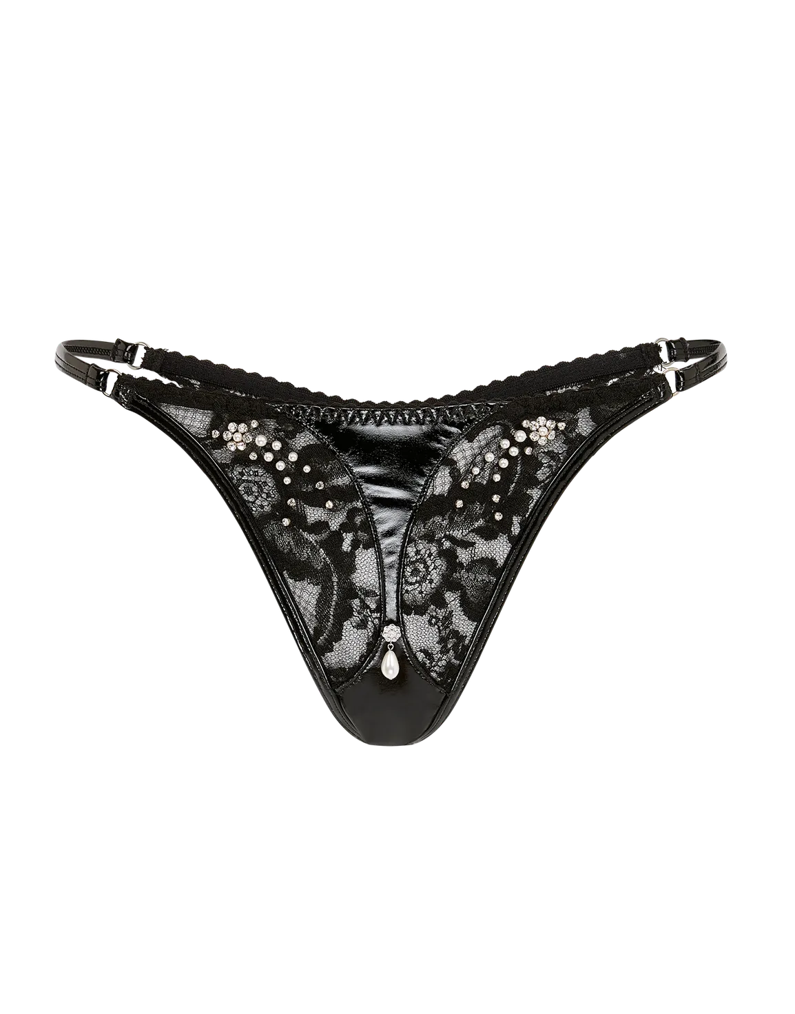 Vivienna Thong Black/Pearl | Agent Provocateur