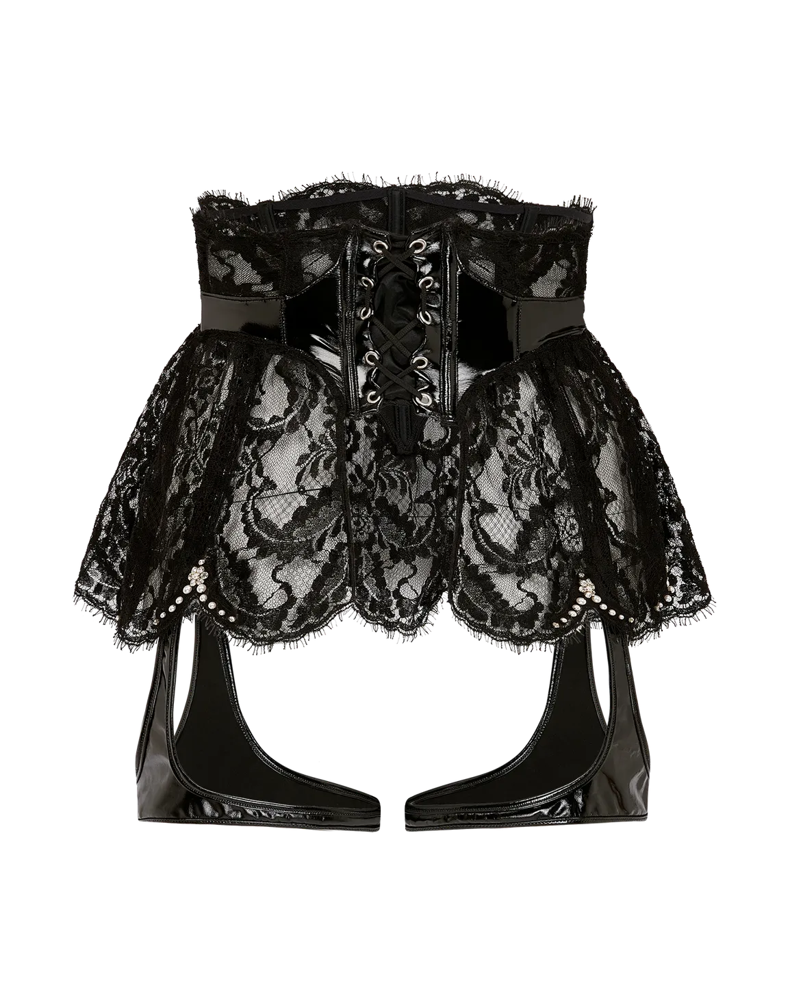 Vivienna Waspie Black/Pearl | Agent Provocateur