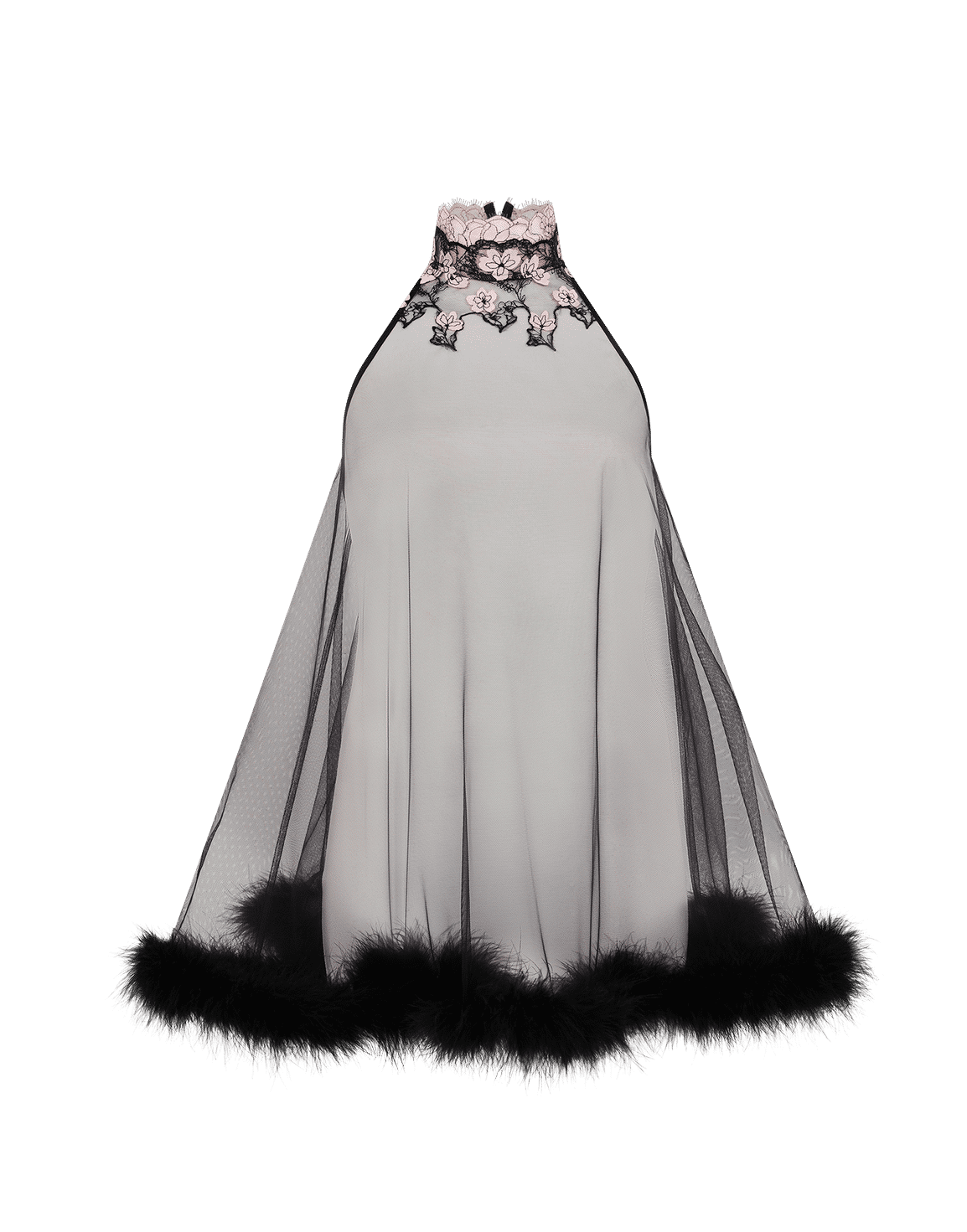 Andiee Babydoll Black/Baby Pink | Agent Provocateur