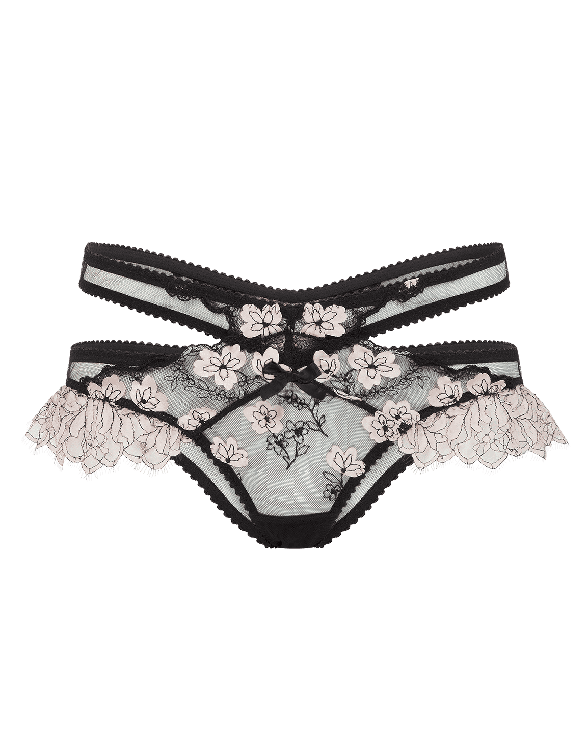 Andiee Full Brief Black/Baby Pink | Agent Provocateur