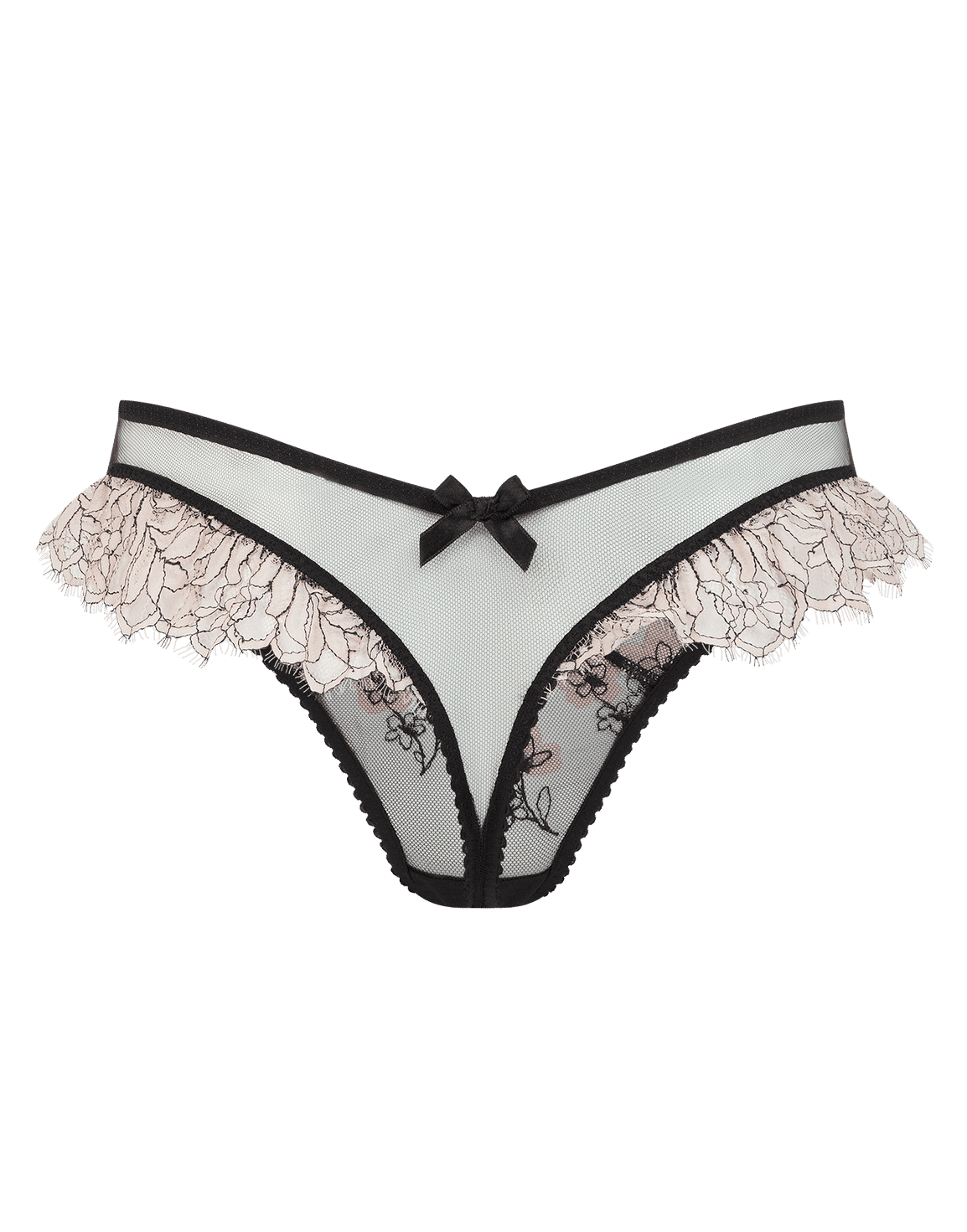 Andiee Thong Black/Baby Pink | Agent Provocateur