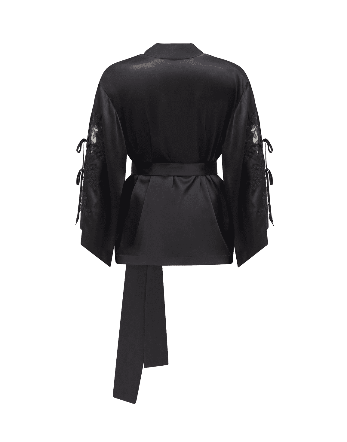 Babsie Short Kimono Black | Agent Provocateur