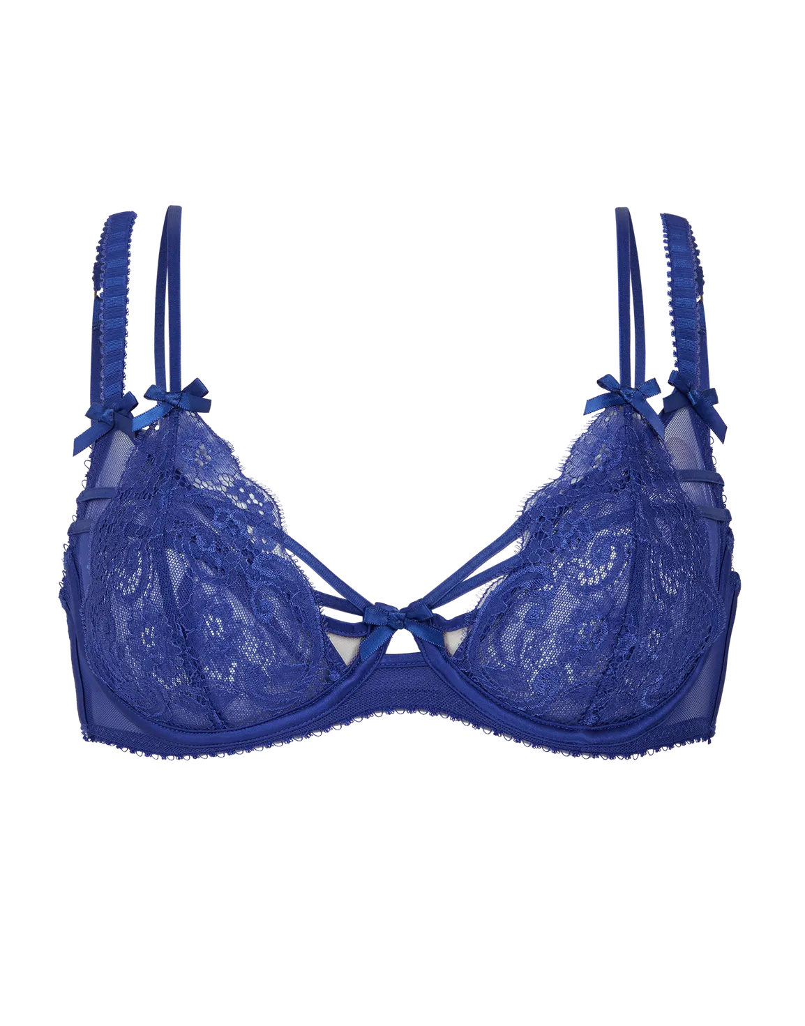 Joella Plunge Underwired Bra Cobalt | Agent Provocateur