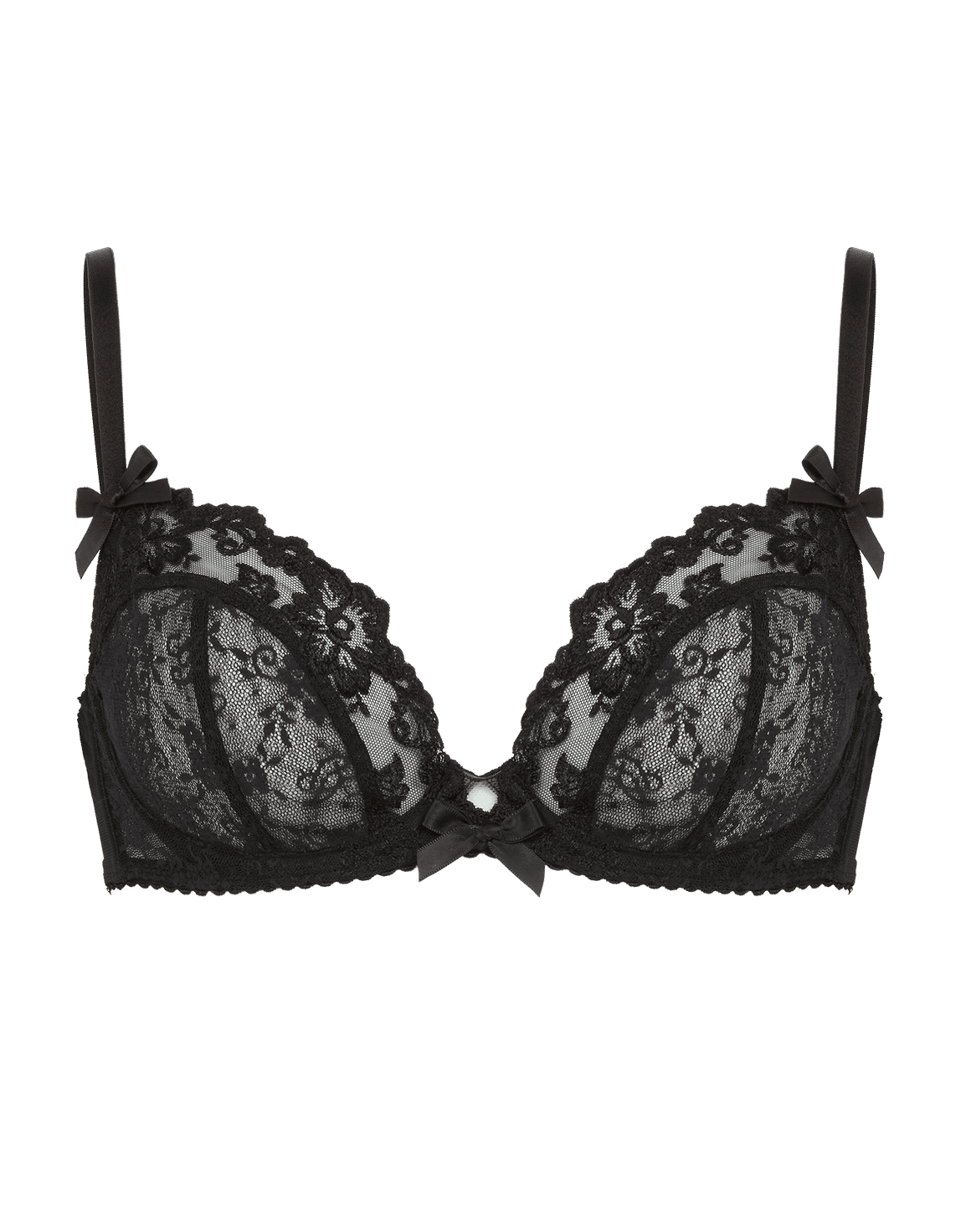 Josephina Plunge Underwired Bra Black | Agent Provocateur