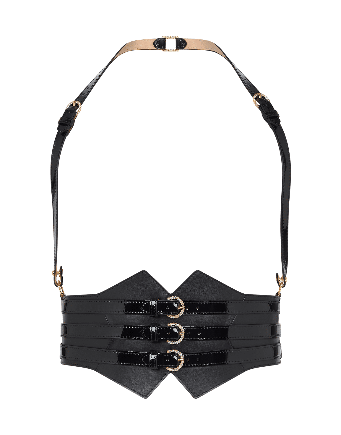 Karolina Harness Black/Crystal | Agent Provocateur
