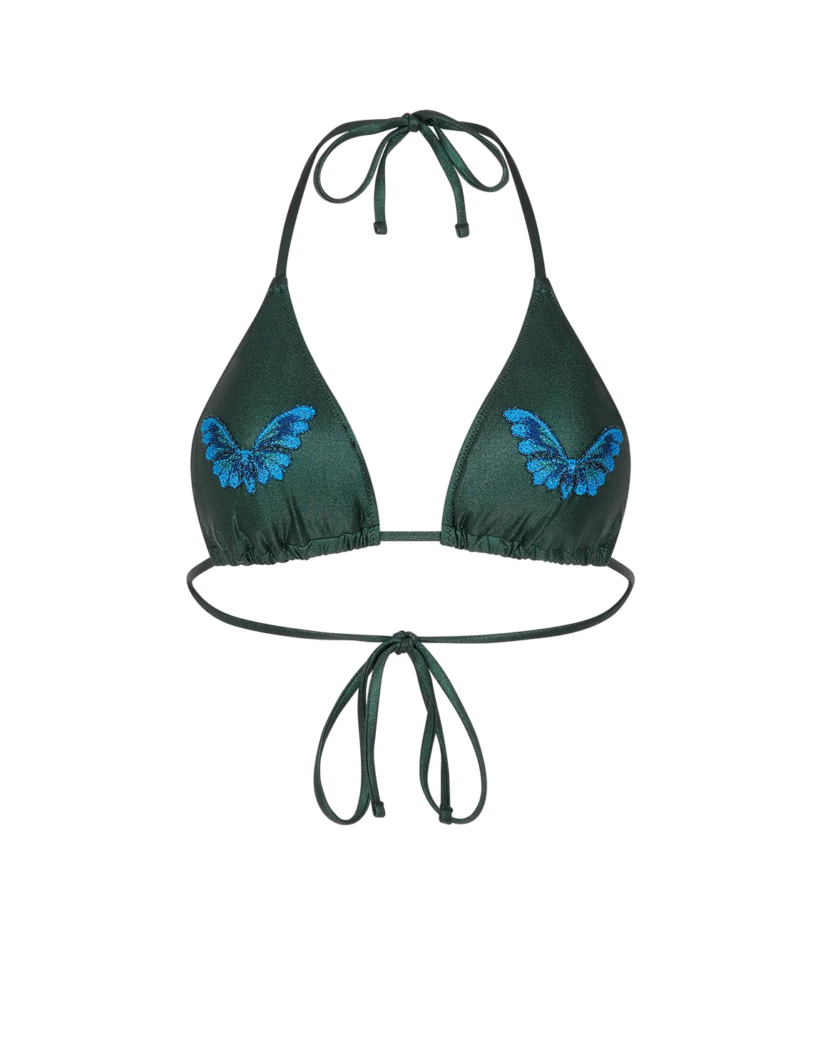 Vivi Bikini Top Green Foil | Agent Provocateur