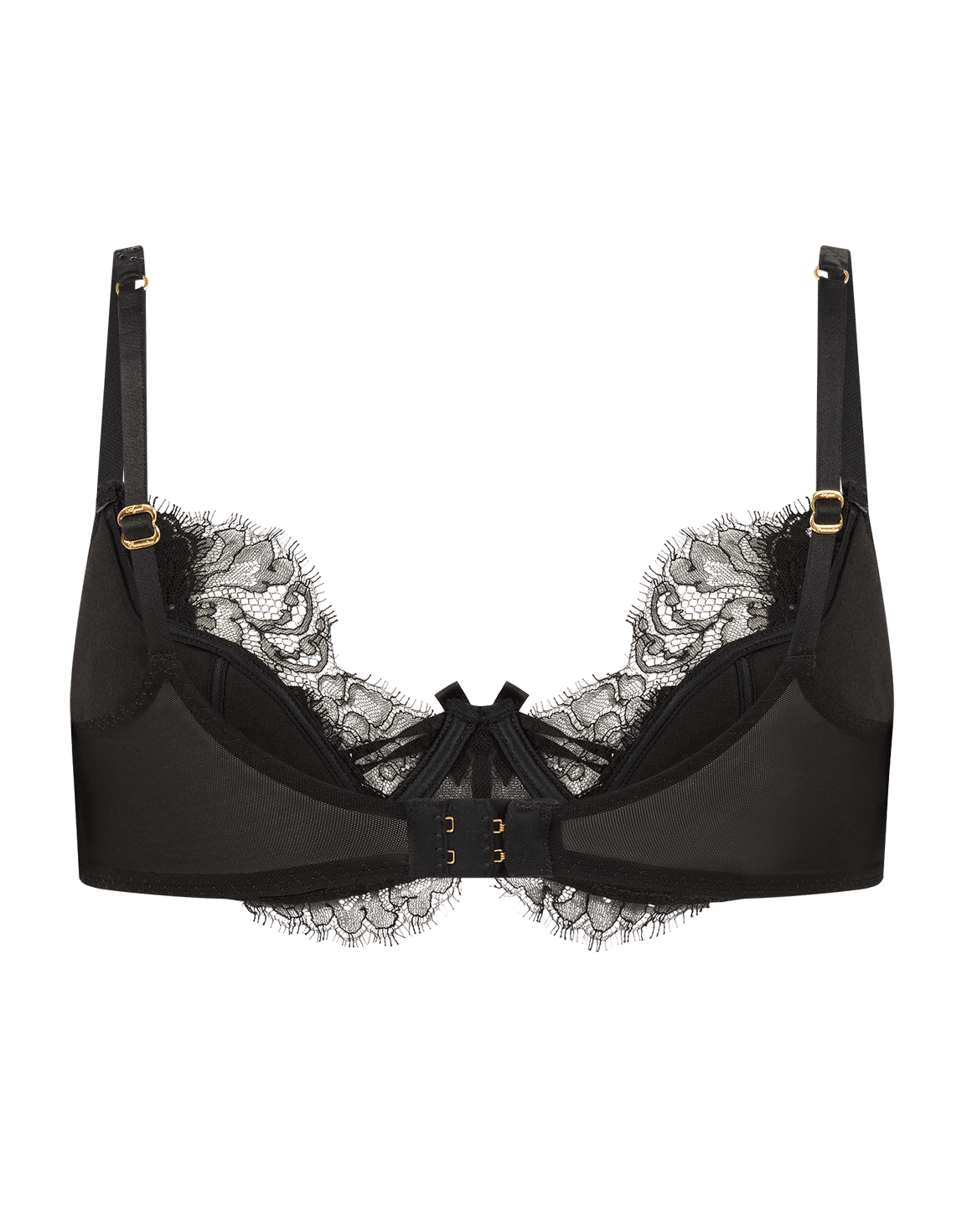 Vyxen Plunge Underwired Bra Black | Agent Provocateur