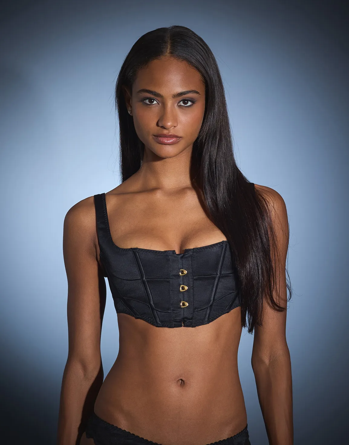 Zetta Corset Top Black | Agent Provocateur