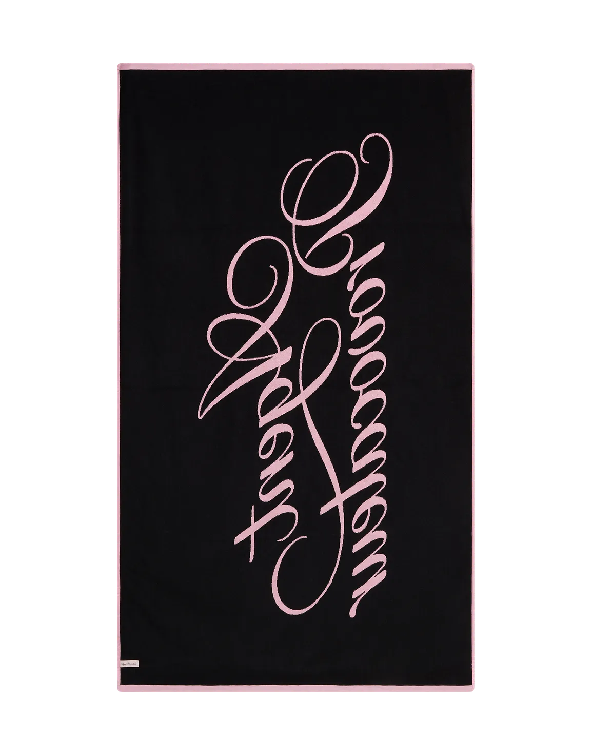 AP Towel Beach Towel Black/Pink | Agent Provocateur