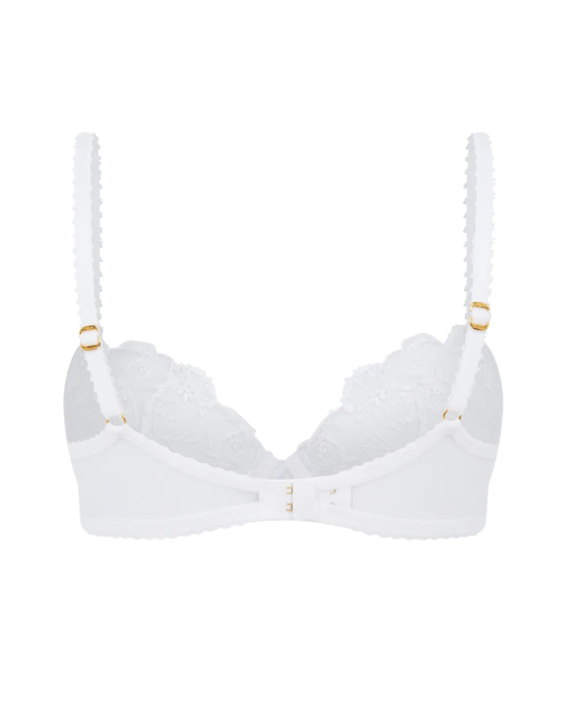 Jayce Plunge Underwired Bra White | Agent Provocateur