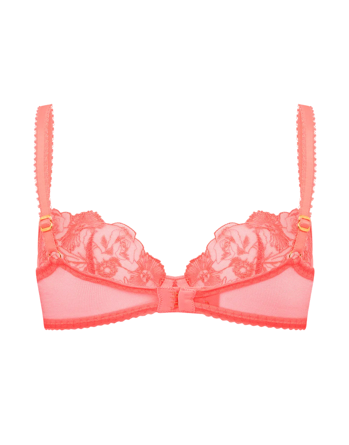 Jayce Plunge Underwired Bra Neon Coral | Agent Provocateur
