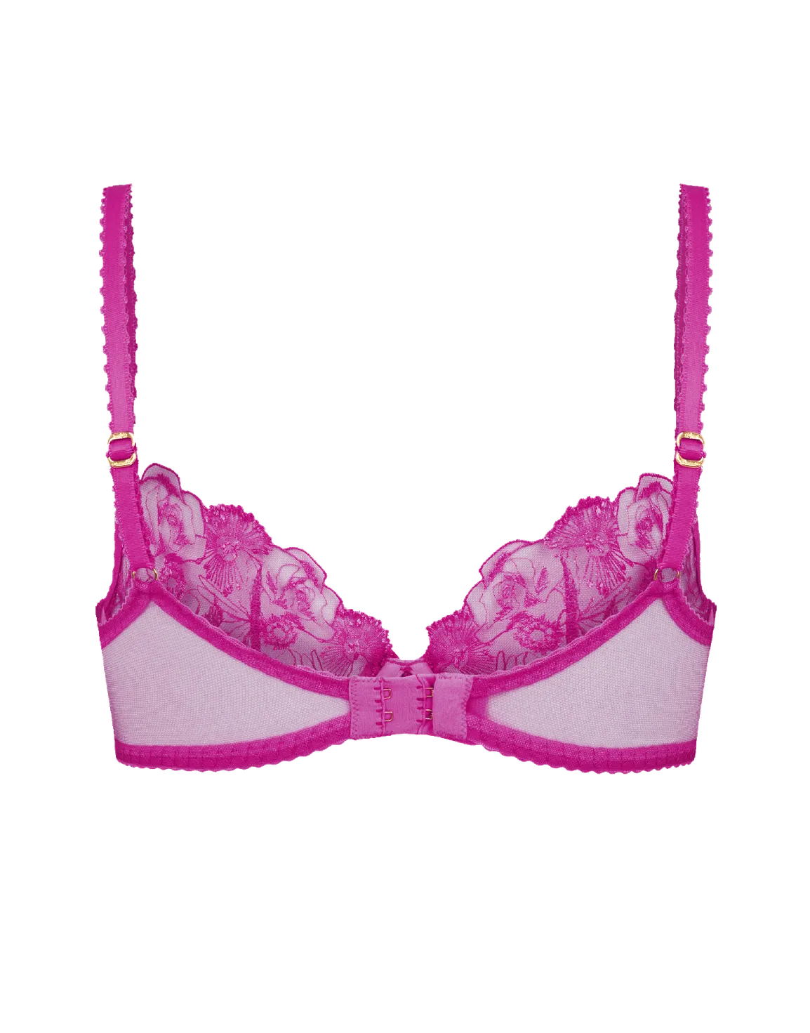 Jayce Plunge Underwired Bra Magenta/Magenta | Agent Provocateur