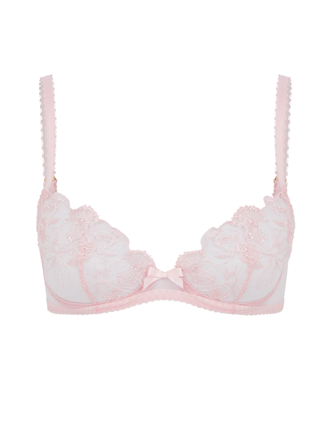 Jayce Plunge Underwired Bra Baby Pink | Agent Provocateur