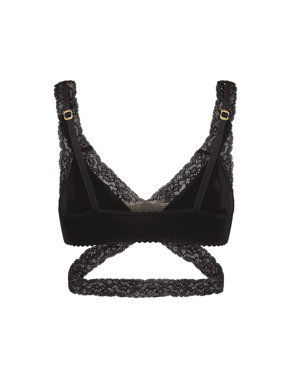 Clemmy High Apex Non Wired Bra Black | Agent Provocateur