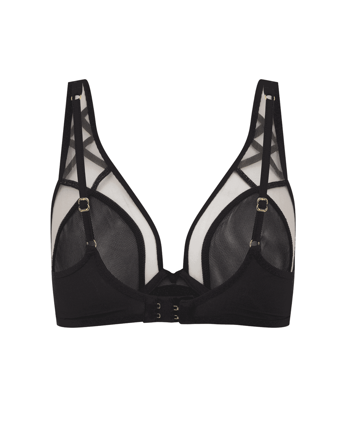 Cherise High Apex Underwired Bra Black | Agent Provocateur