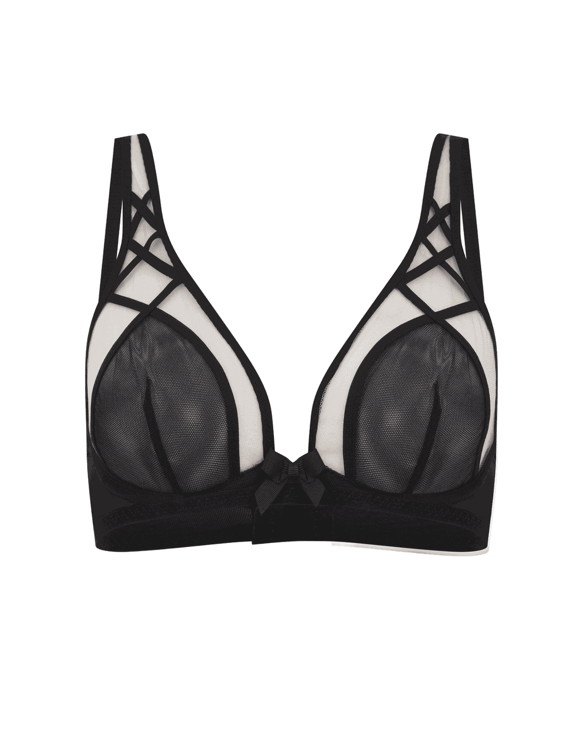 Cherise High Apex Underwired Bra Black | Agent Provocateur