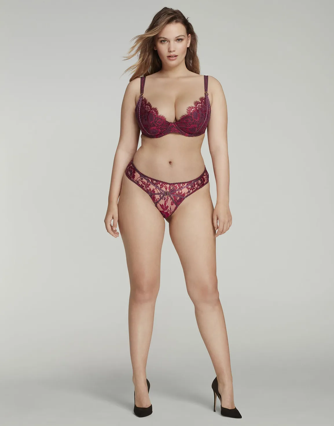 Delora Plunge Underwired Bra Red | Agent Provocateur