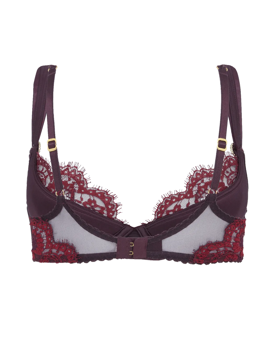 Delora Plunge Underwired Bra Red | Agent Provocateur