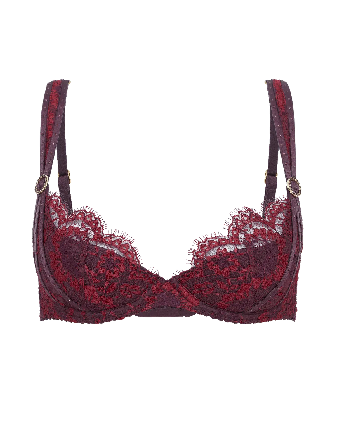 Delora Plunge Underwired Bra Red | Agent Provocateur