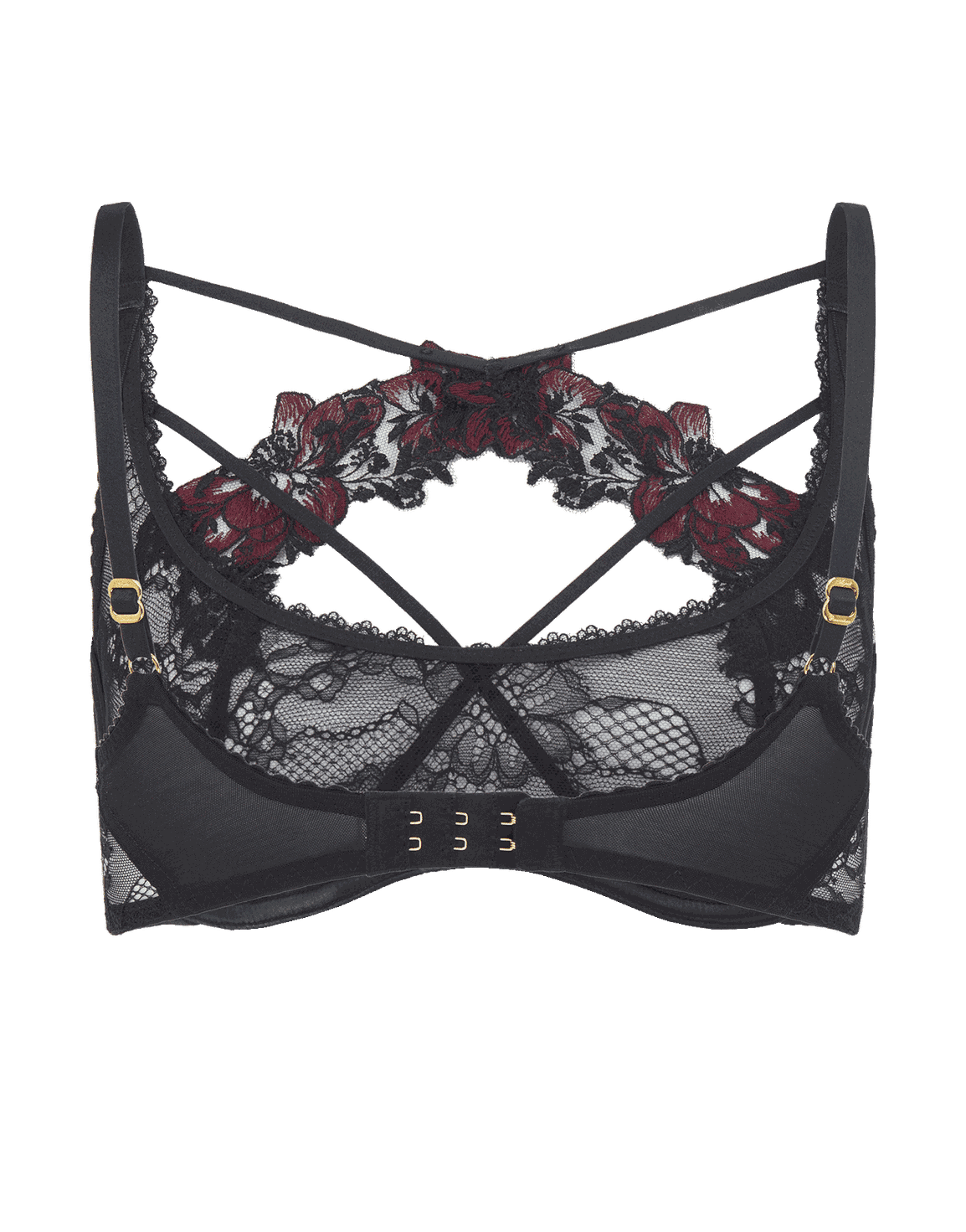 Adelea Plunge Underwired Bra Black | Agent Provocateur