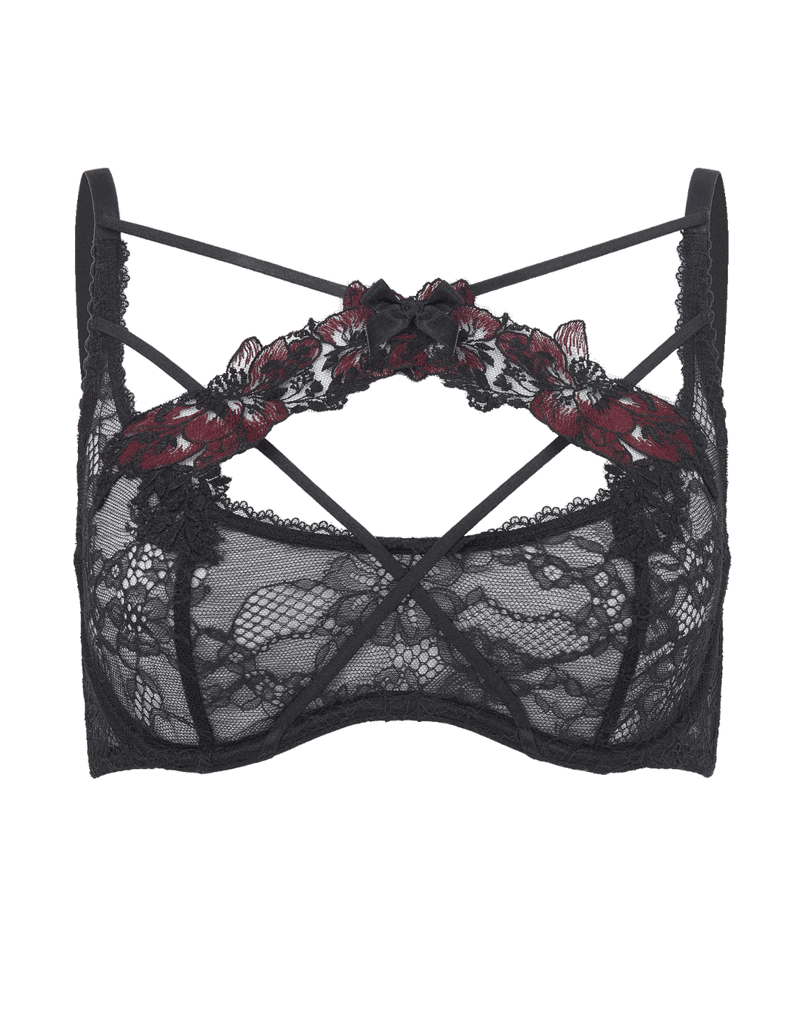 Adelea Plunge Underwired Bra Black | Agent Provocateur